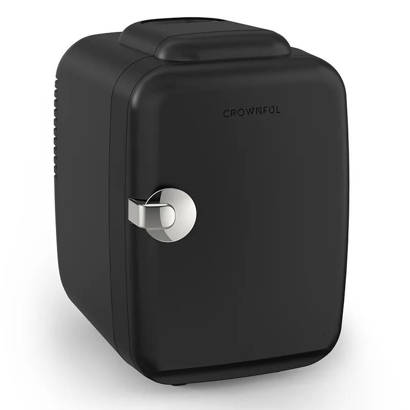 CROWNFUL 4L Portable Mini Fridge – 12V Car Cooler & Warmer