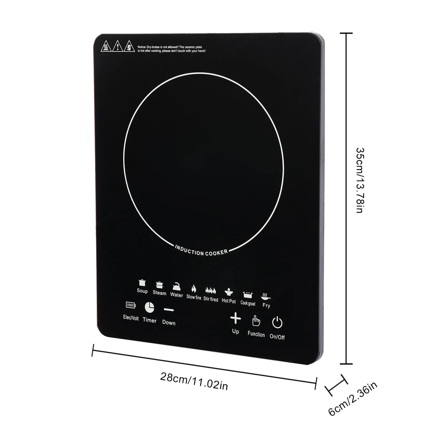 Electric Induction Burner, 750W Portable