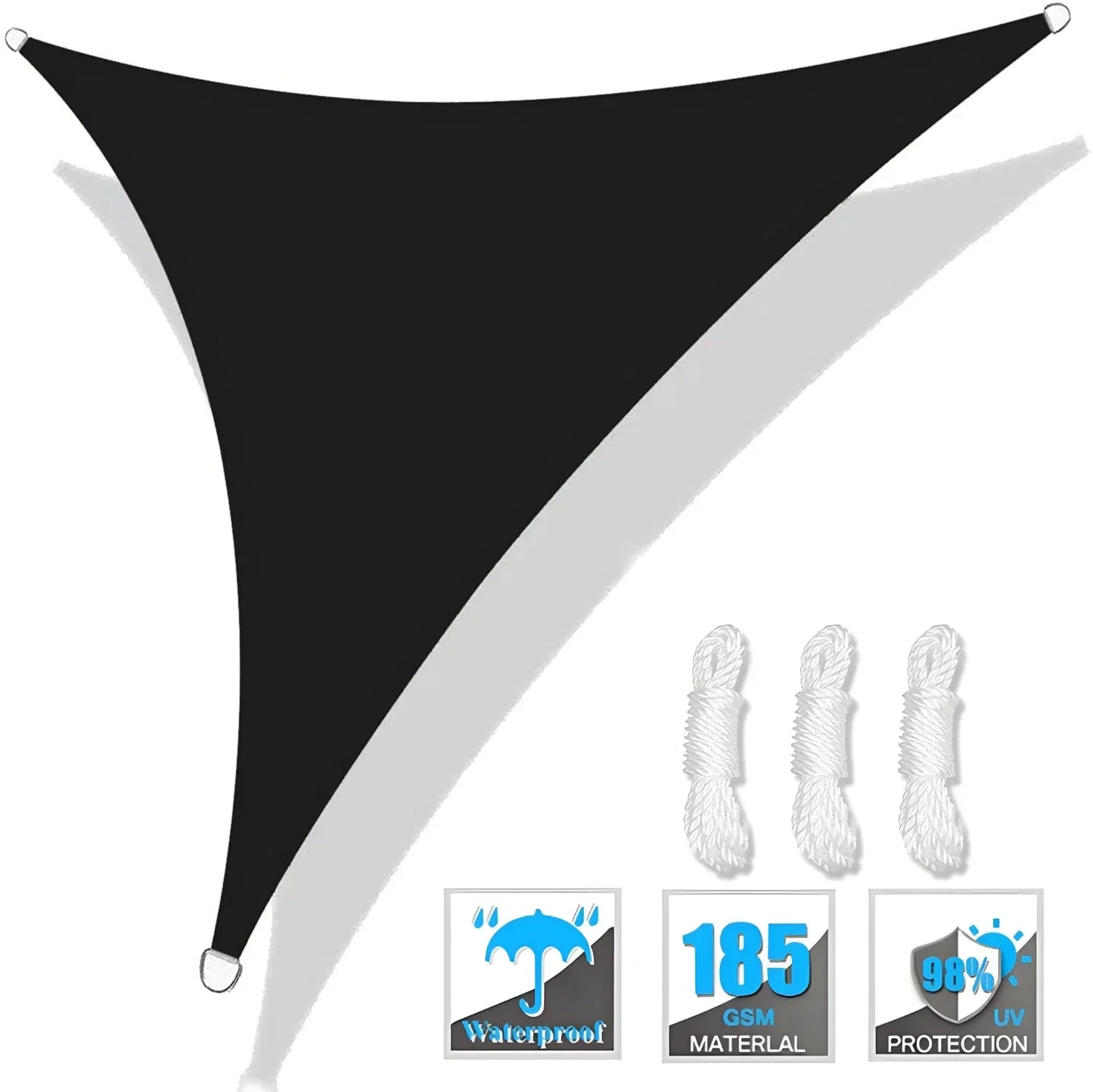 Triangle Sun Shade Sail Canopy