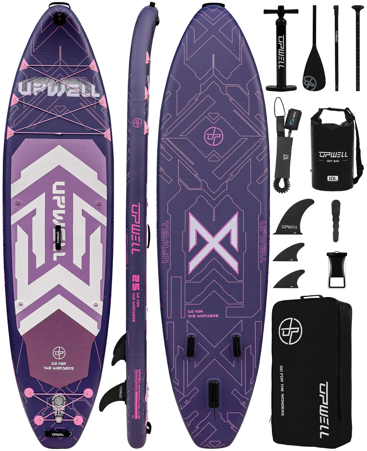 11'6" Extra-Wide Inflatable Stand-Up Paddle Board – 35" Recreational SUP