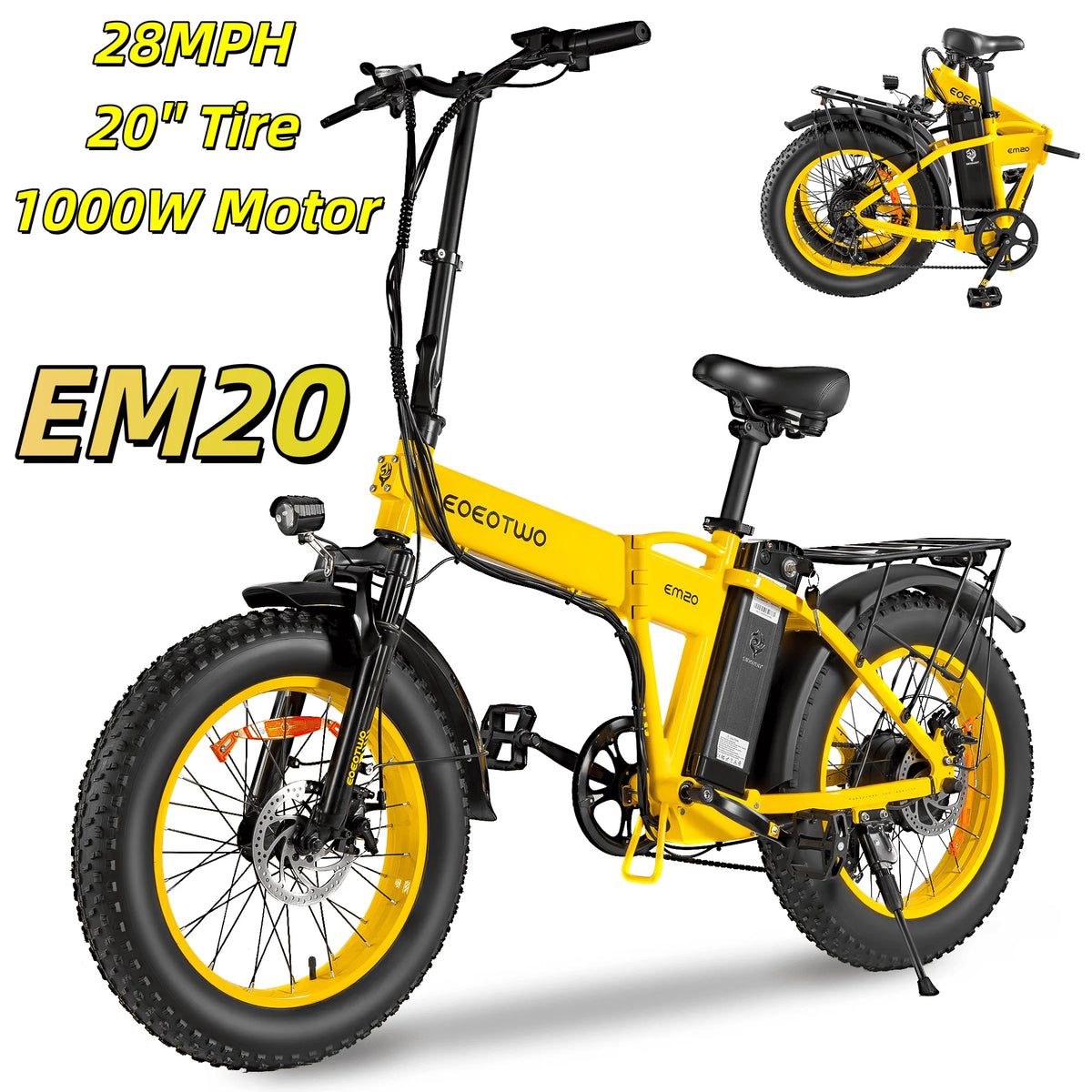 26" Fat Tire Electric Bike – 1000W Motor, 48V 15Ah Battery