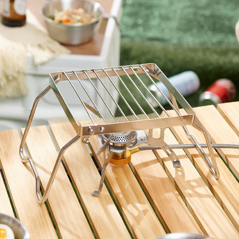 Portable Folding Stainless Steel Campfire Grill – Outdoor Cooking Grate