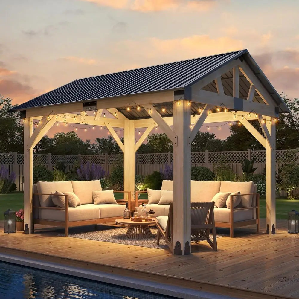 Wooden Gazebo 10'x12