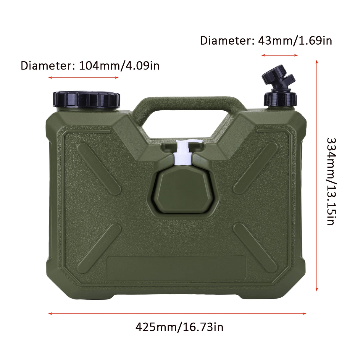 Portable Camping Water Jug with Spigot – 10L/20L Outdoor Water Container