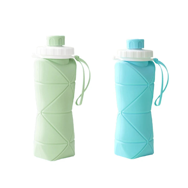 Outdoor Silicone Folding Water Bottle Portable