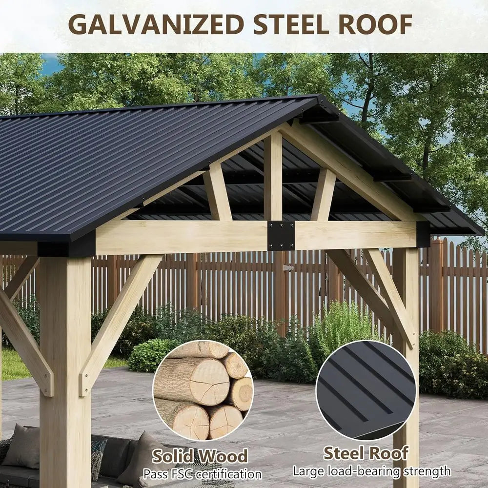 Wooden Gazebo 10'x12