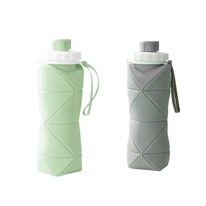 Outdoor Silicone Folding Water Bottle Portable