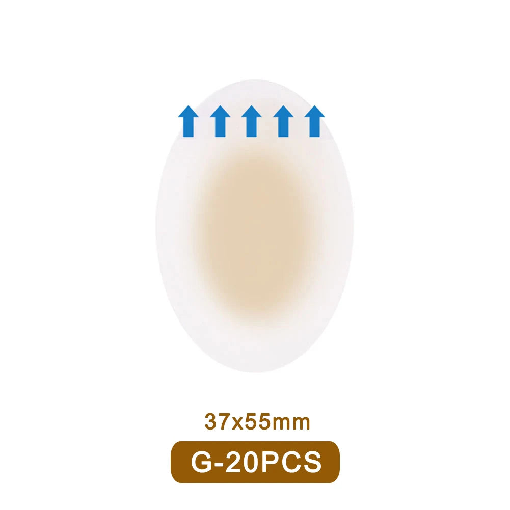 20/10pcs Hydrocolloid Foot Patch Heel Stickers