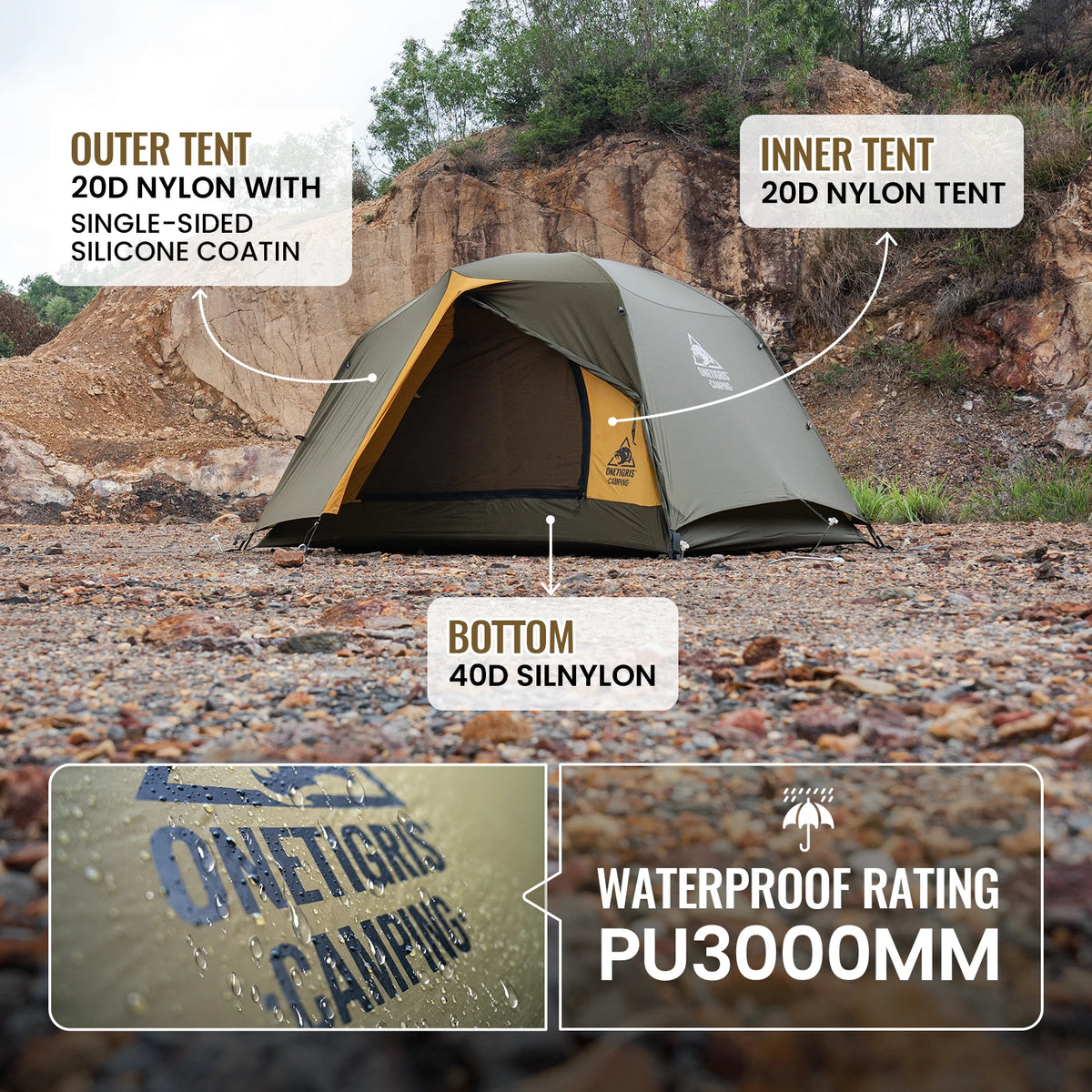 2-Person 4-Season Camping Tent
