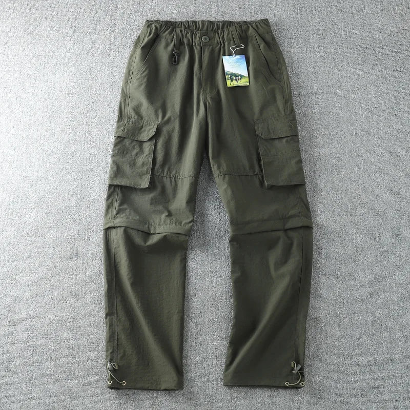 Men's Quick-Dry Hiking Cargo Pants with Multi-Pocket Storage