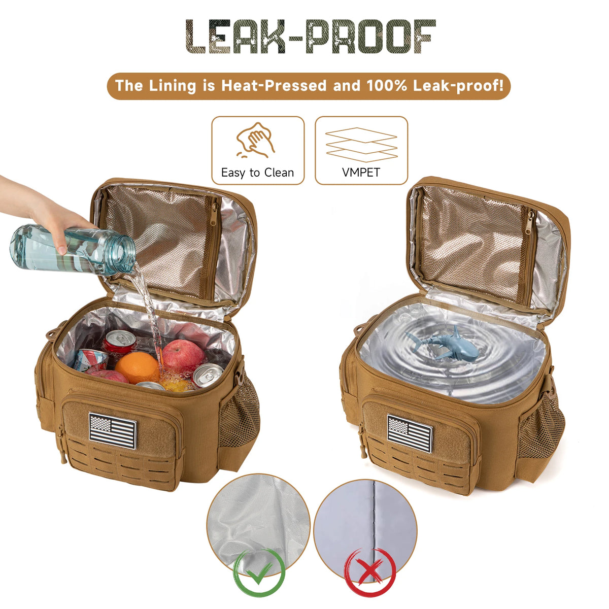 Insulated Tactical Cooler Bag – Leak-Resistant & Durable