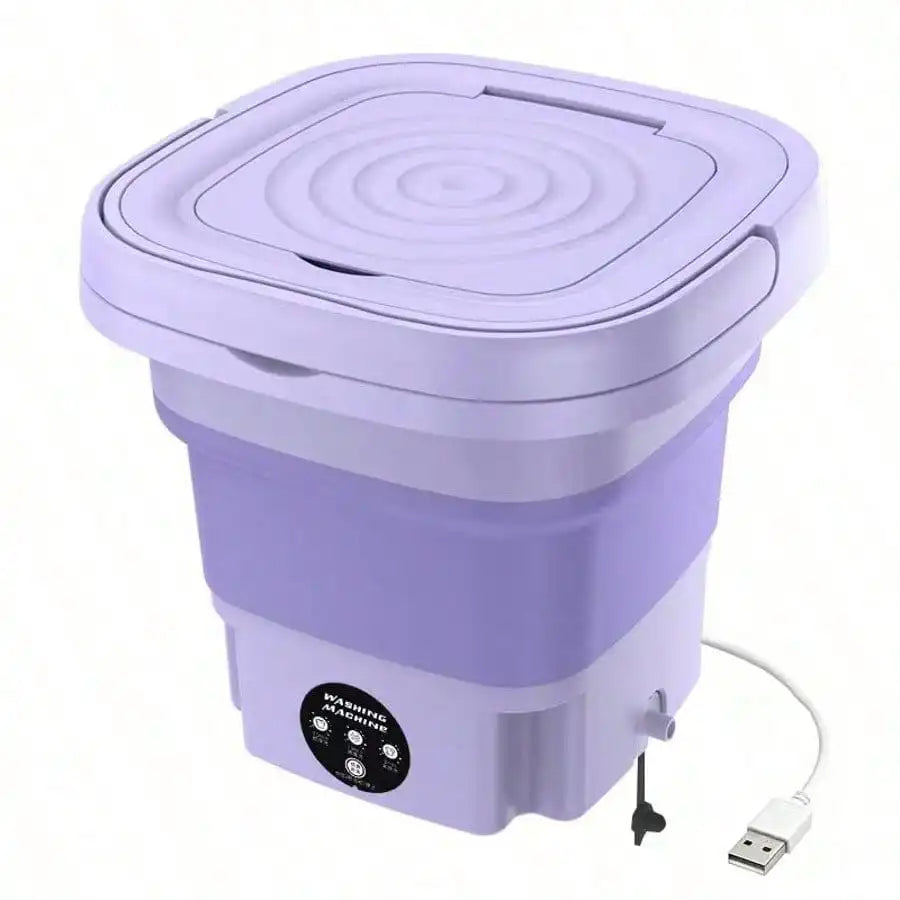 Foldable Mini Washing Machine, Portable Compact Washer