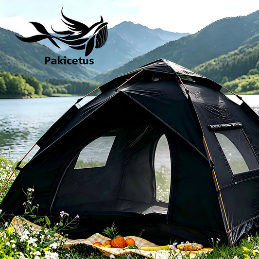 PAKICETUS 1–3 Person 60-Second Instant Dome Tent with Dual Doors