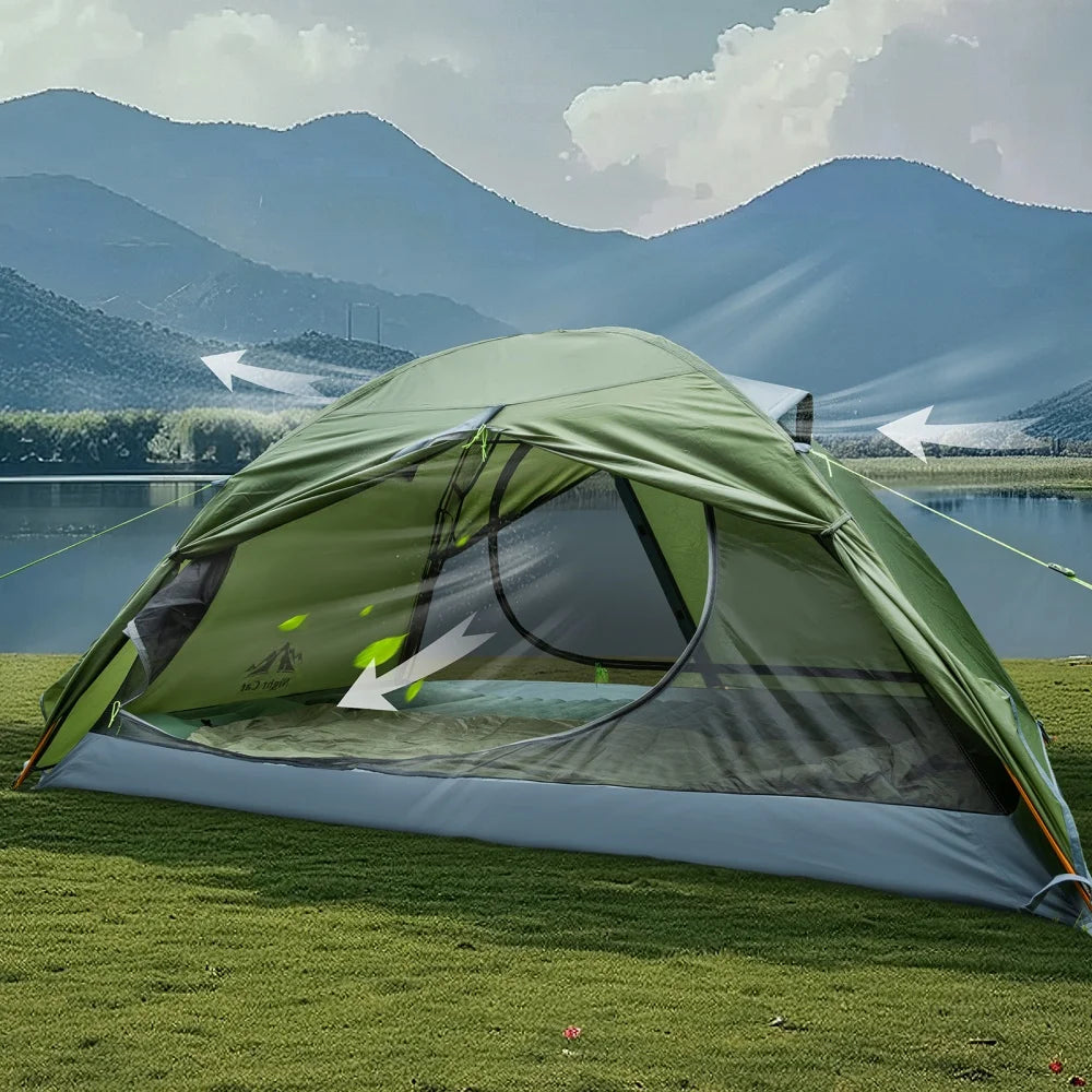 Night Cat 2-Person Lightweight Waterproof Backpacking Tent