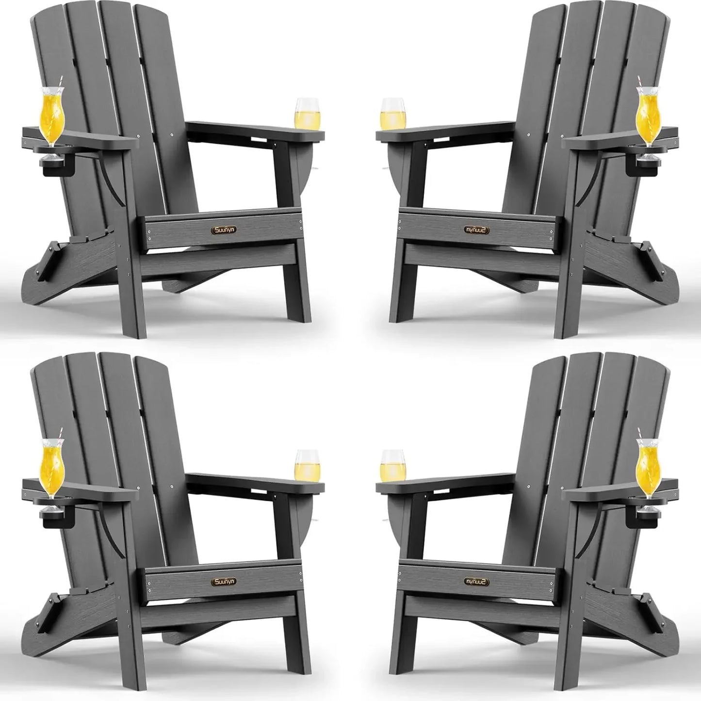 Folding Adirondack Chair 4 Pack