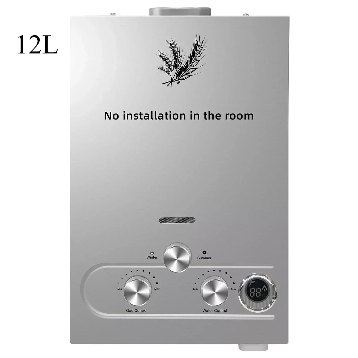 VEVOR LPG Tankless Water Heater – 6L–18L Propane/Butane Instant Hot Water