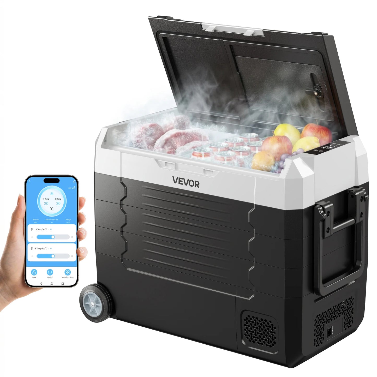 20L 22L 35L 45L 55L Car Refrigerator Mini Fridge Freezer Portable Compressor Cooler DC 110-240V Ice Box for Camping