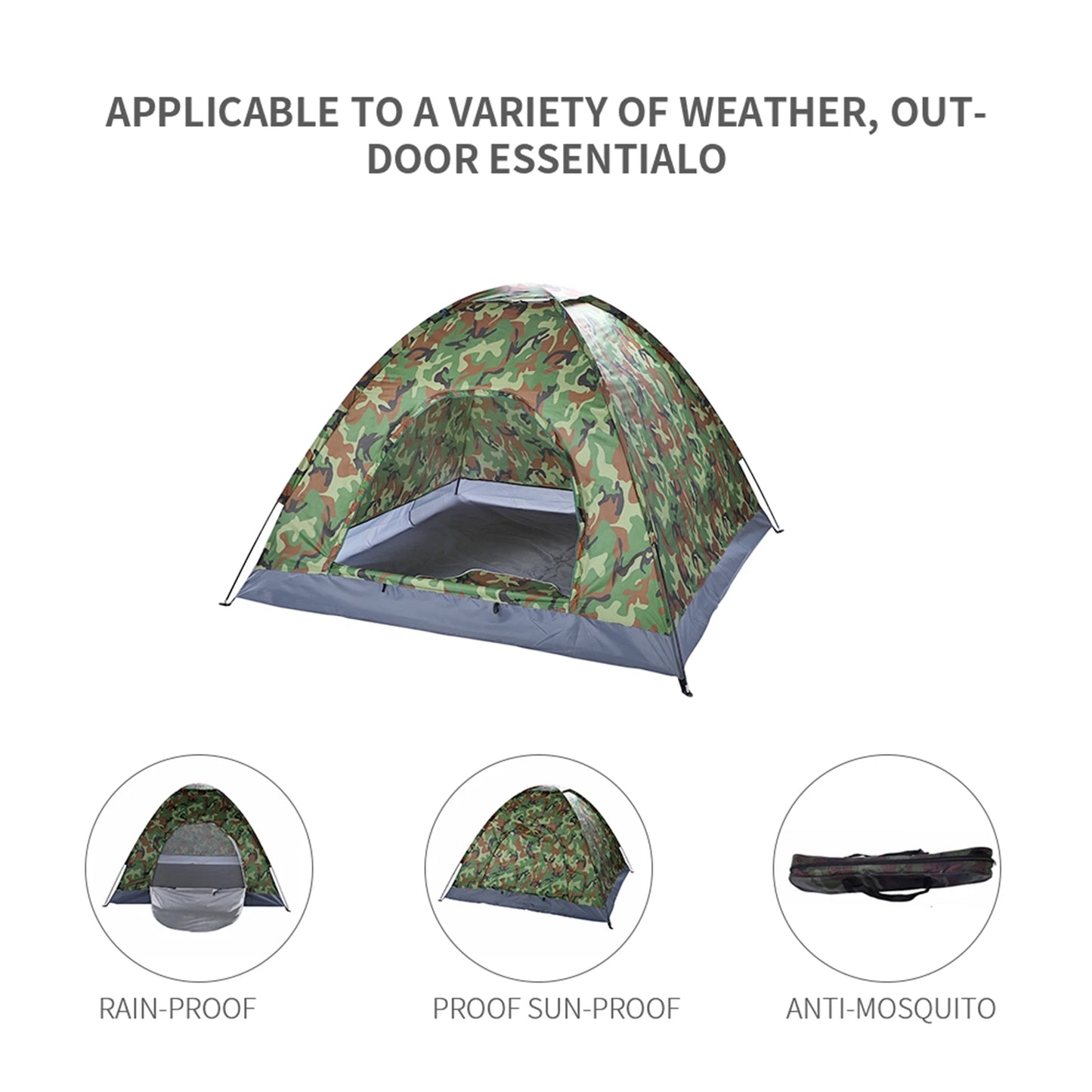 3 4 Person Camping Dome Tent