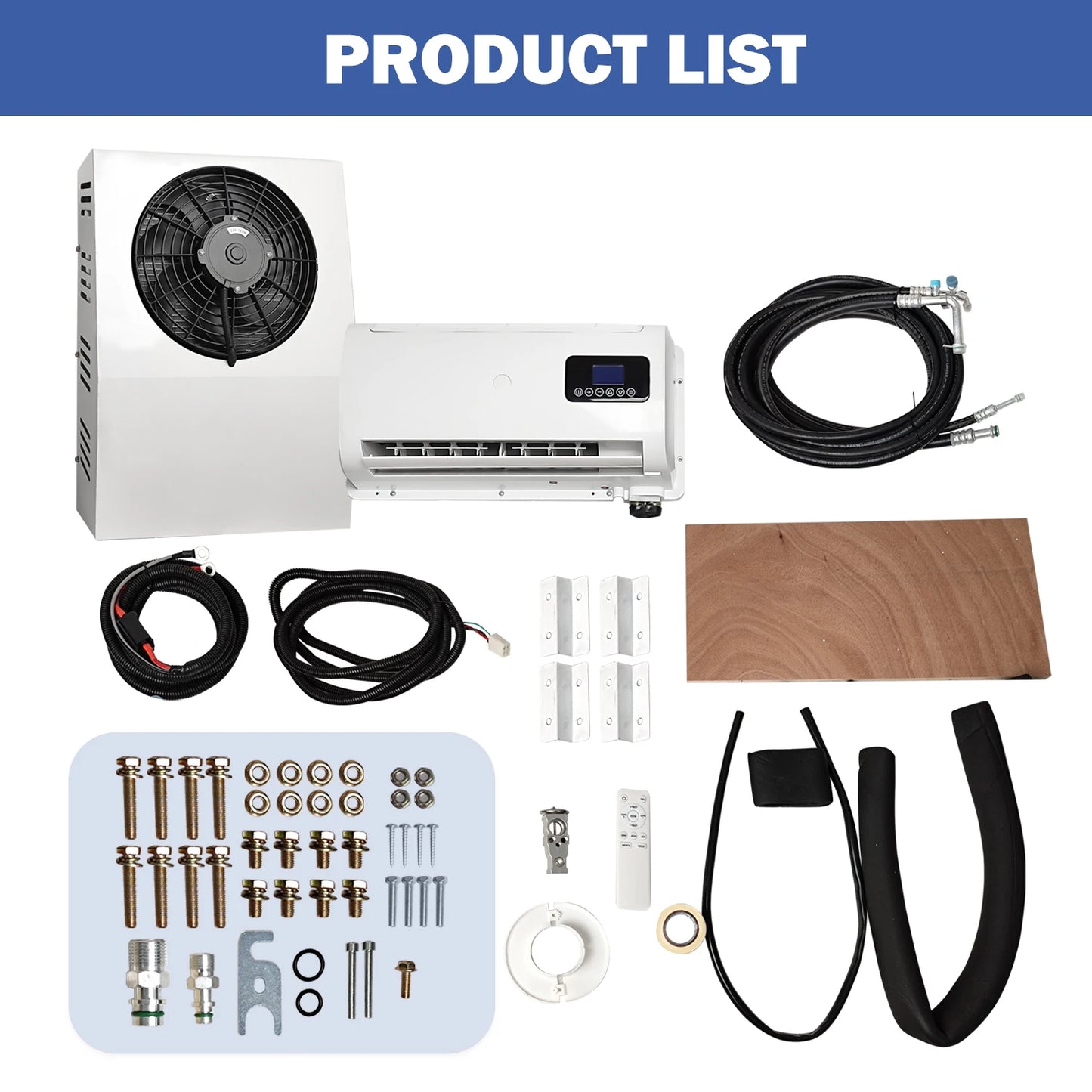 Treeligo 12V/24V 12000BTUmSplit Air Conditioner Electric