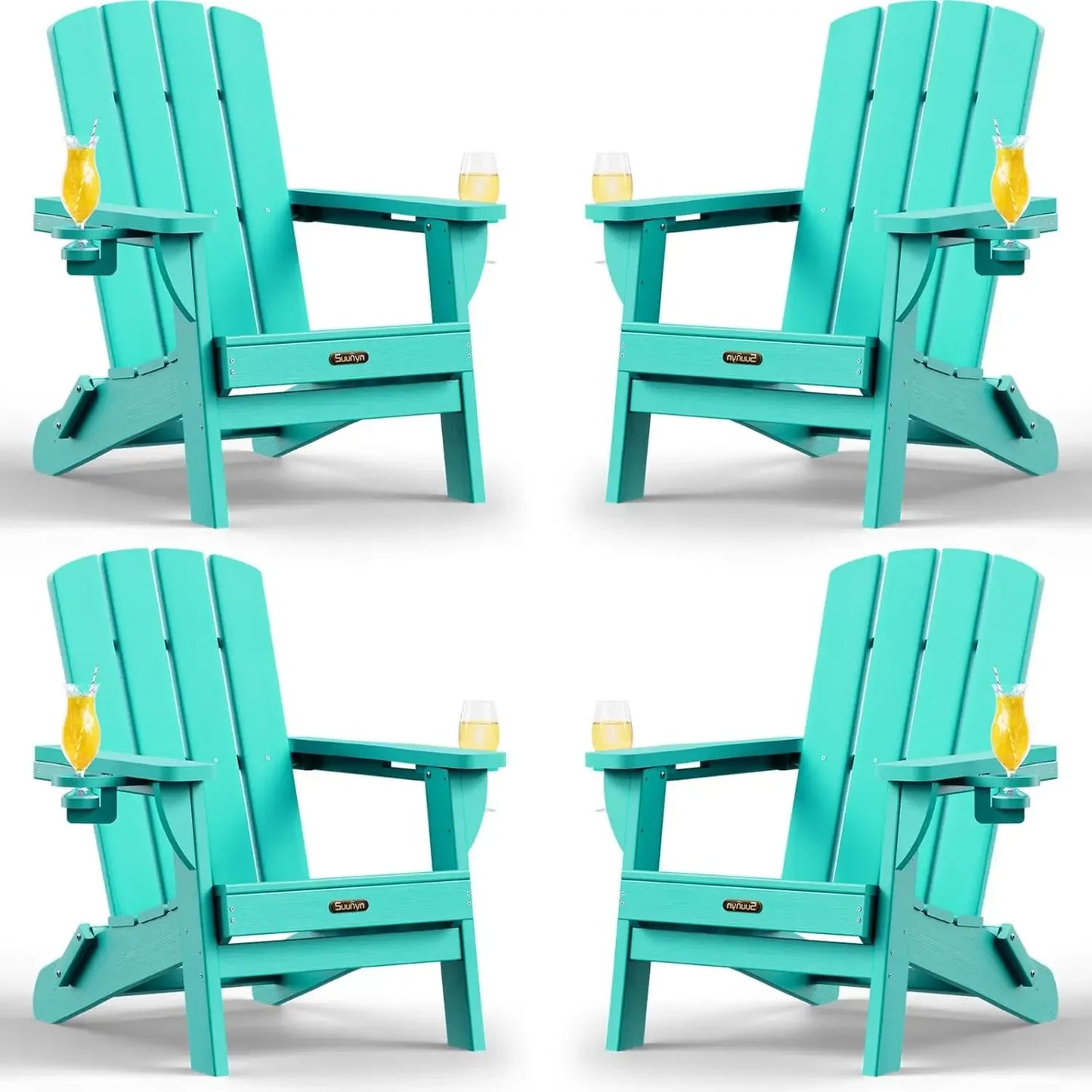 Folding Adirondack Chair 4 Pack