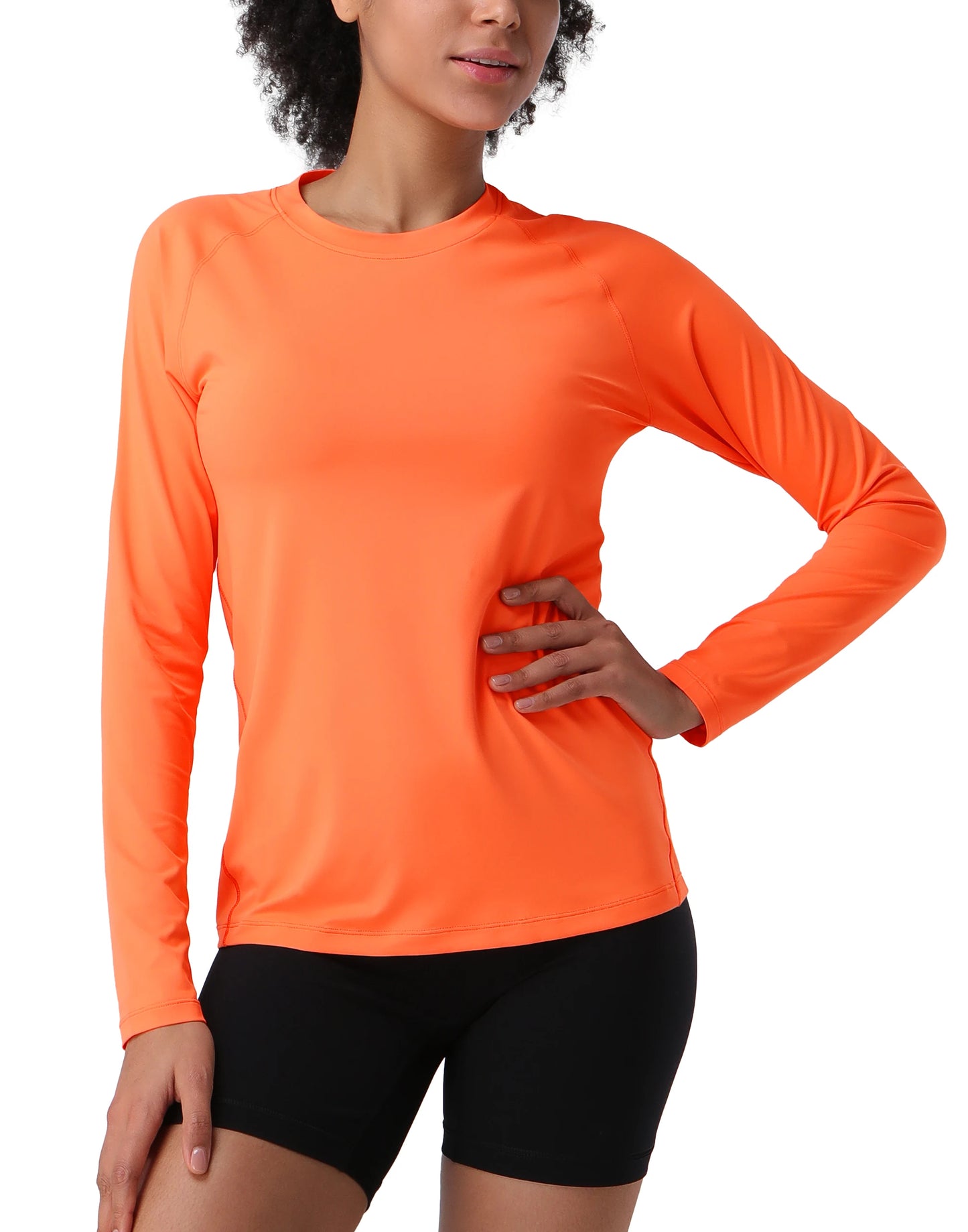 Womens Camp Hiking Long Sleeve T-shirt  SPF UV Protection