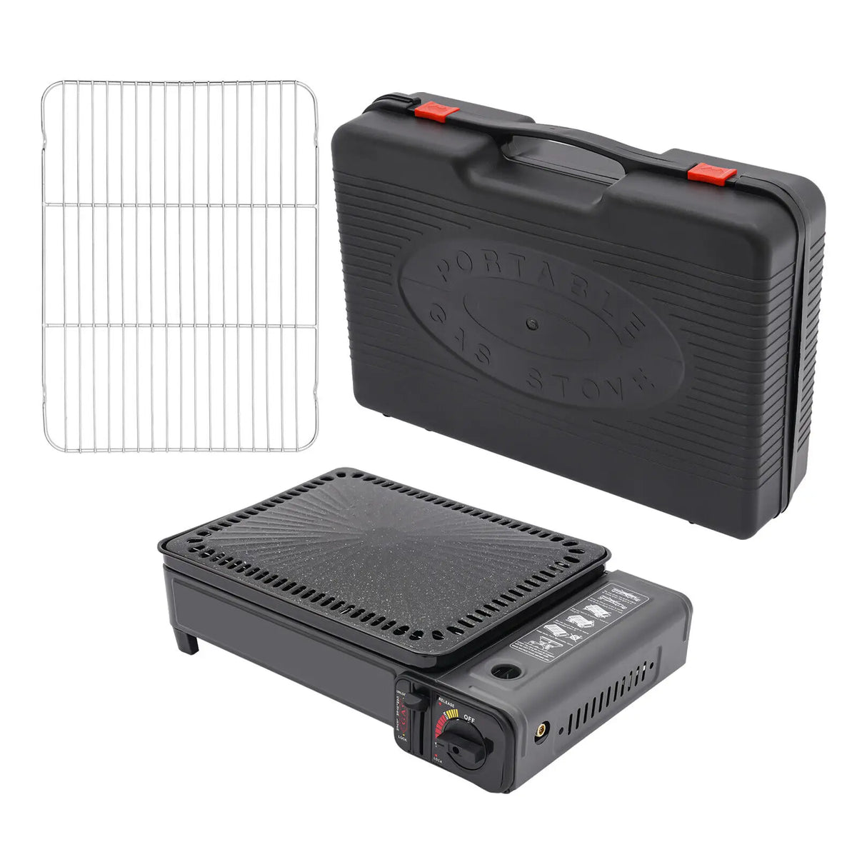 Portable Butane Camping Grill & Stove