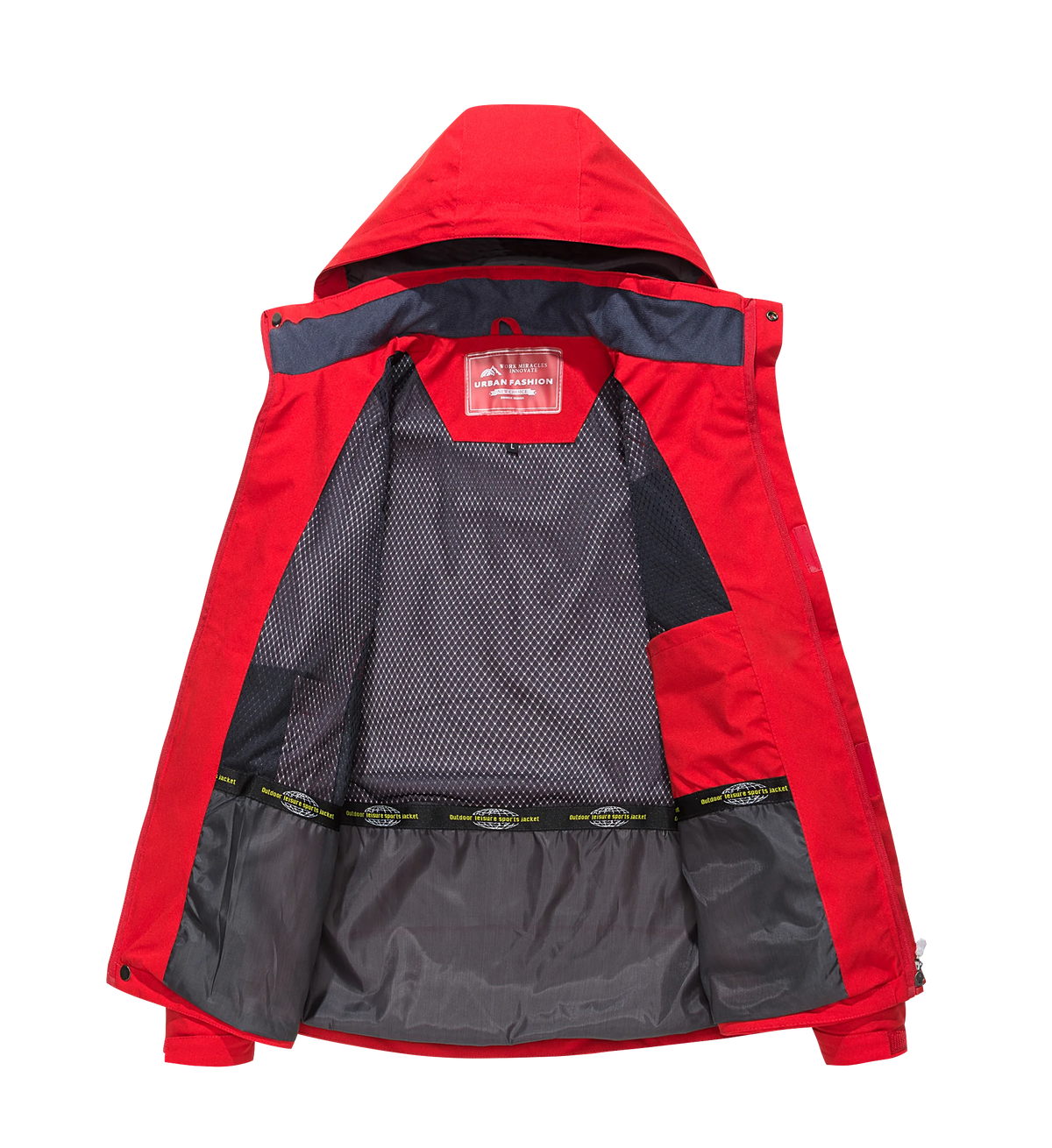 Men's Waterproof Hiking Jacket – Windproof Outdoor Rain Coat
