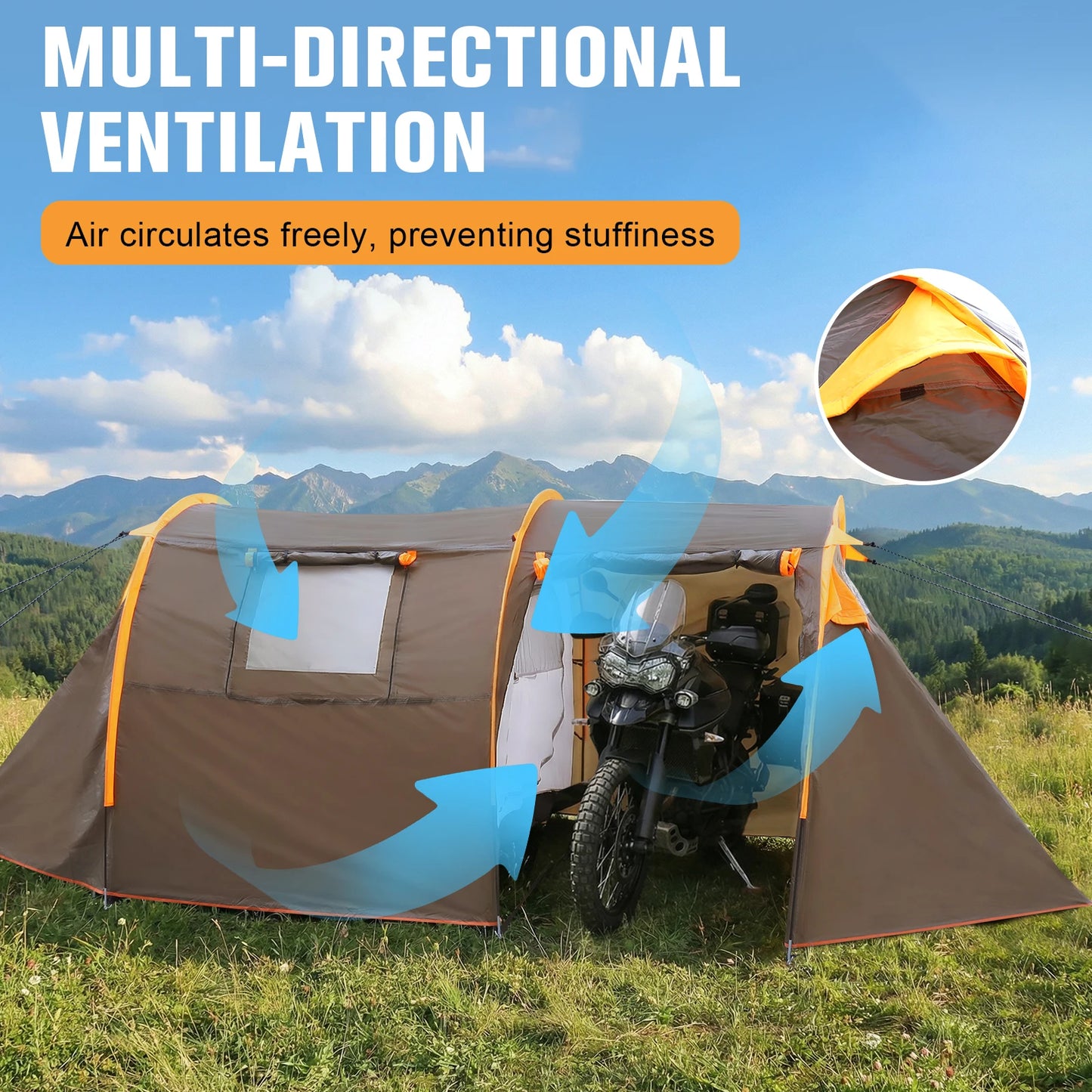 2-Person Backpacking Tent Windproof
