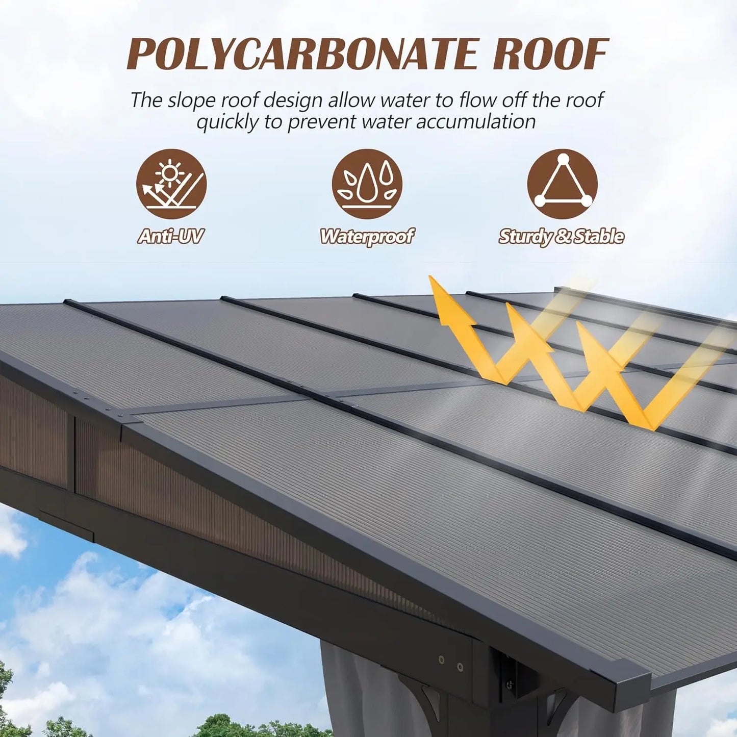 10' x 10' Wall Mounted Gazebo