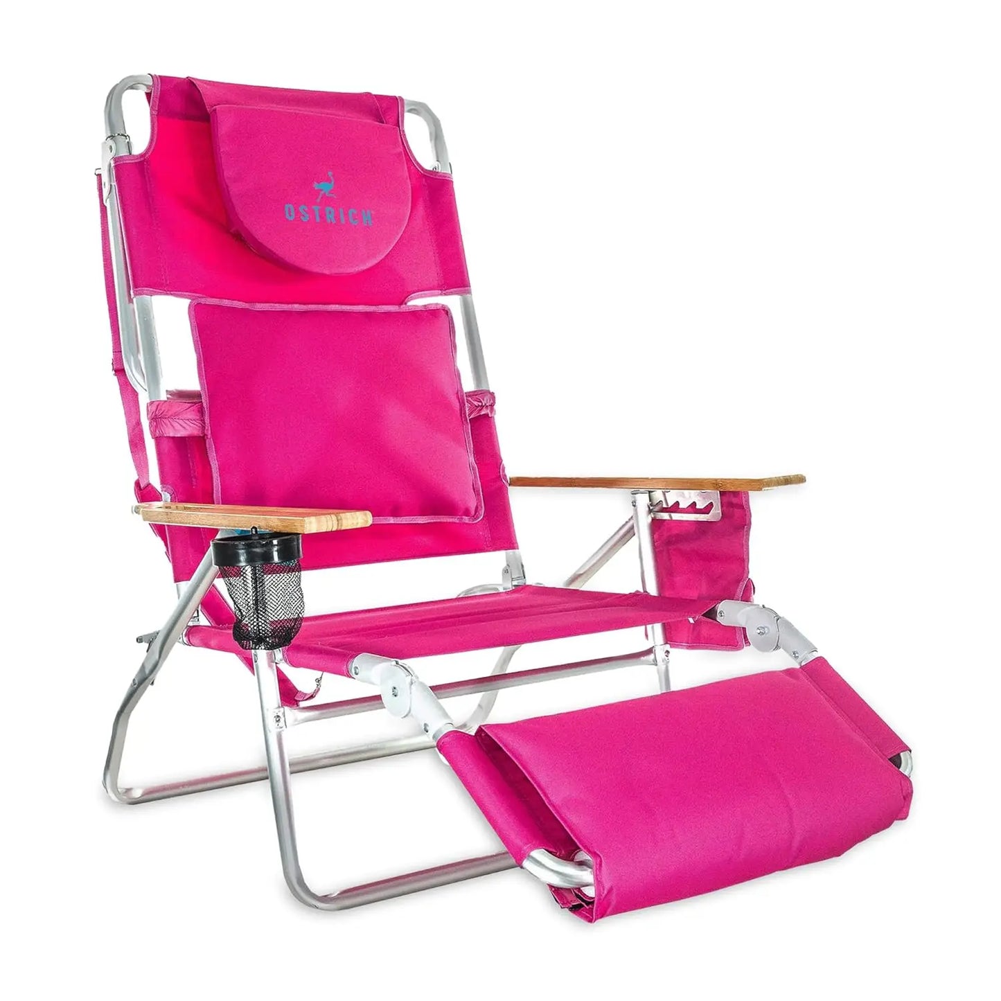 Lightweight Lawn Beach Reclining Lounge Chair with Footrest