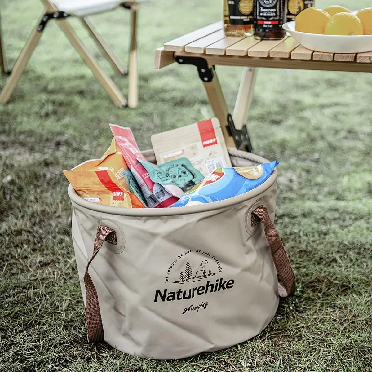 Naturehike Foldable Camping Bucket – Portable Waterproof Outdoor Pail