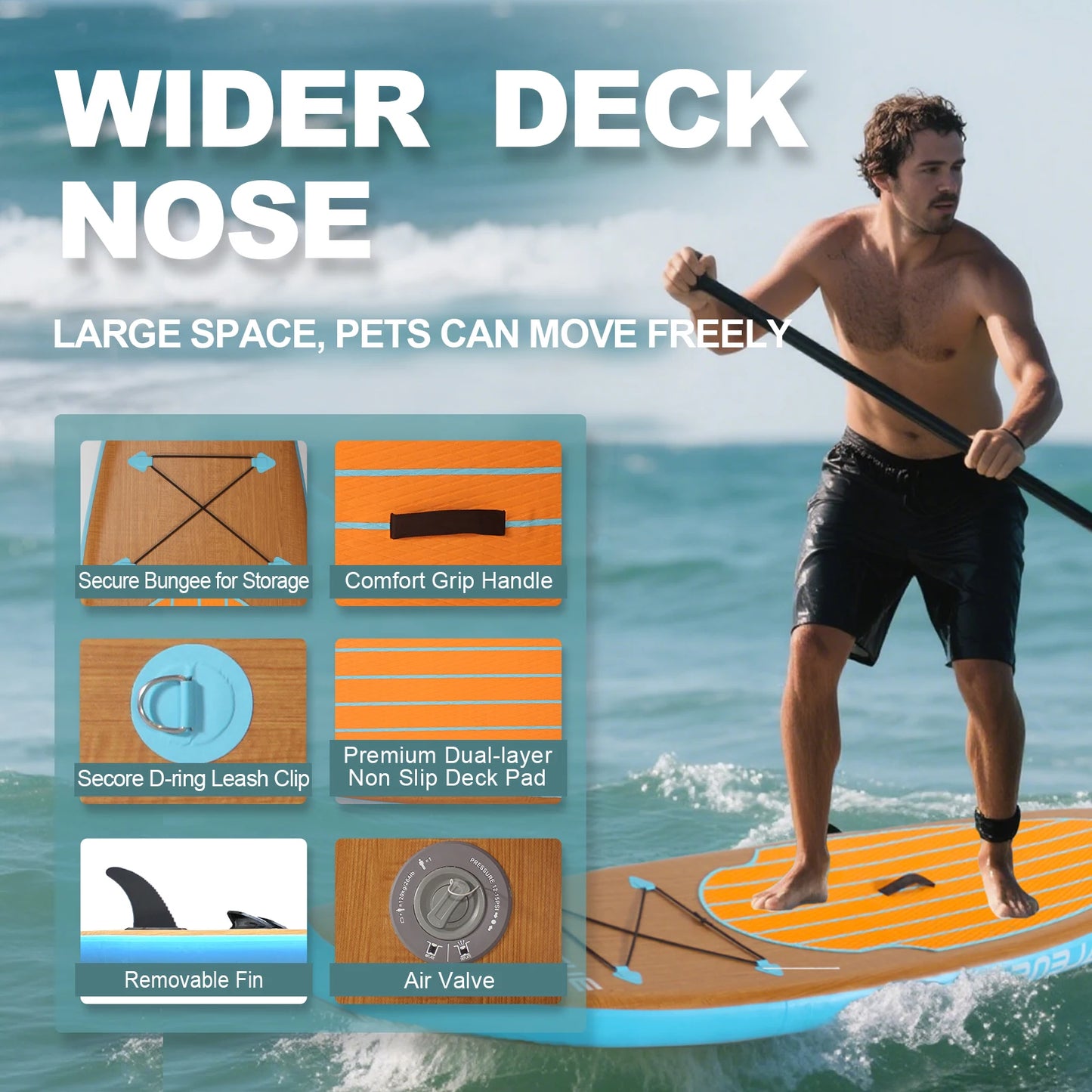 Inflatable Paddle Board with Accessories