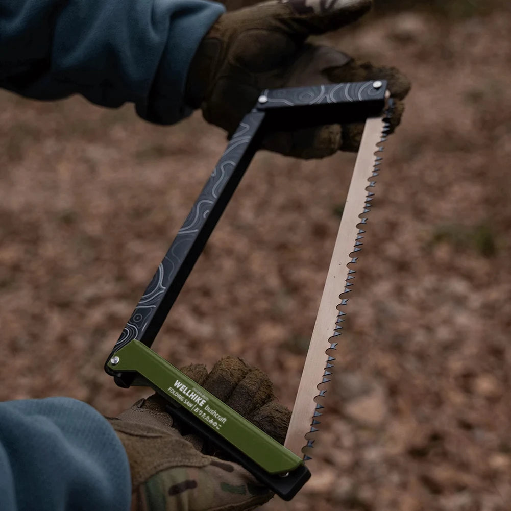 Portable Folding Camping Saw with Aluminum Alloy Frame & Storage Bag
