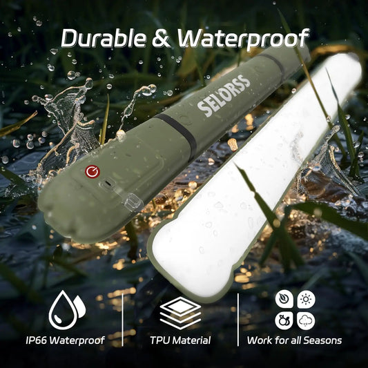 SELORSS Rechargeable Camping Spotlight & Work Light – 2000mAh Portable Lamp