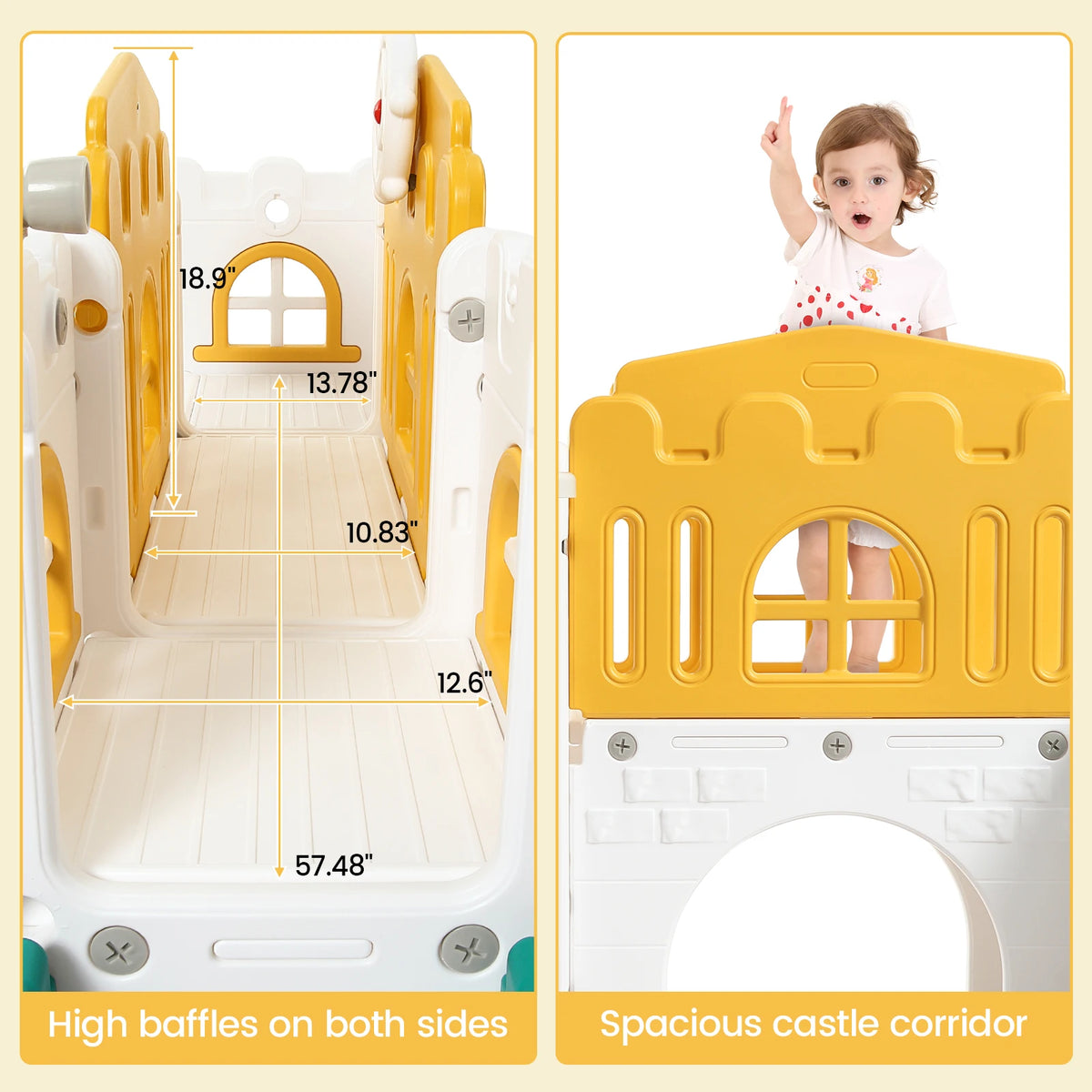 8-in-1 Indoor & Outdoor Toddler Playground
