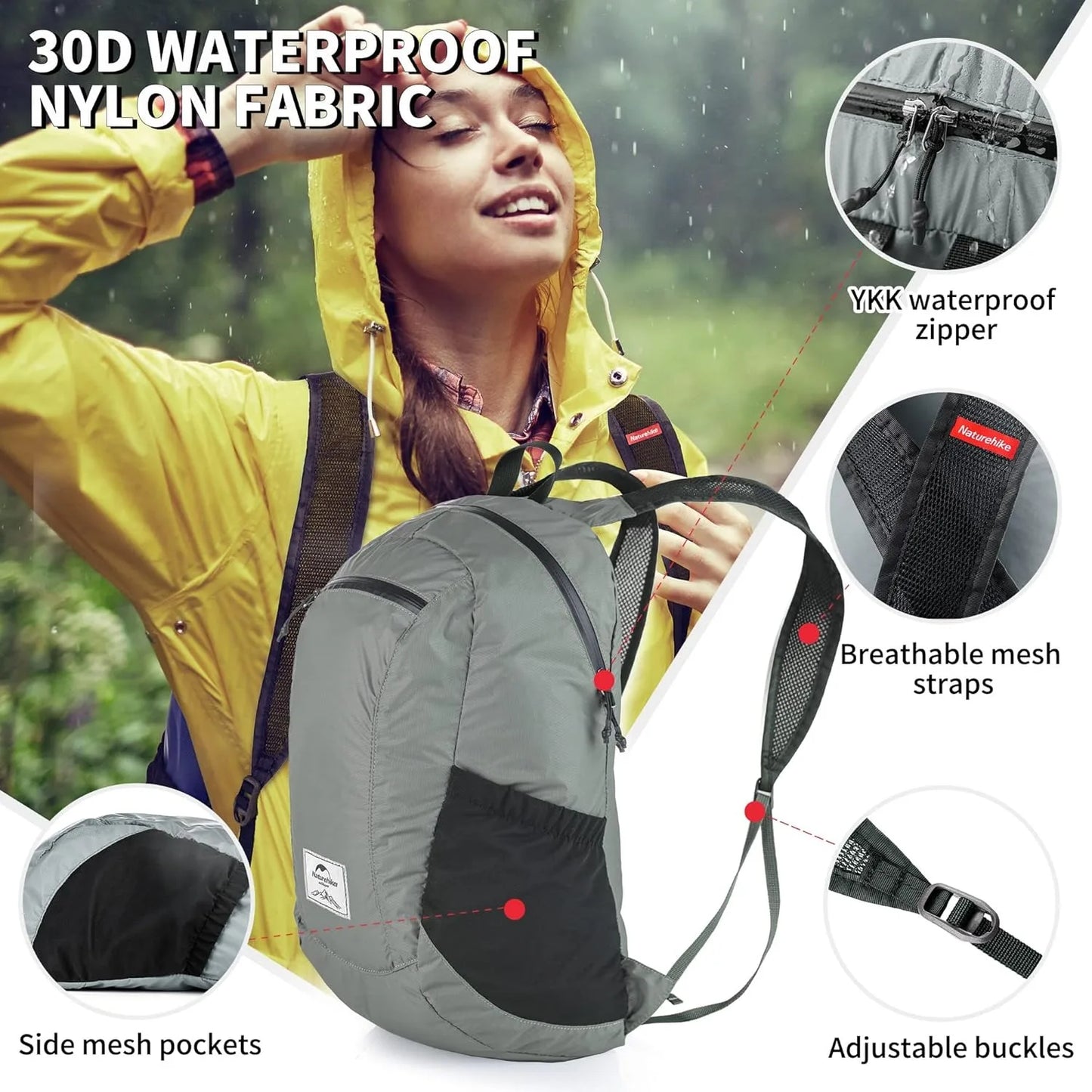 Backpack 18L Ultralight Waterproof Folding Backpack