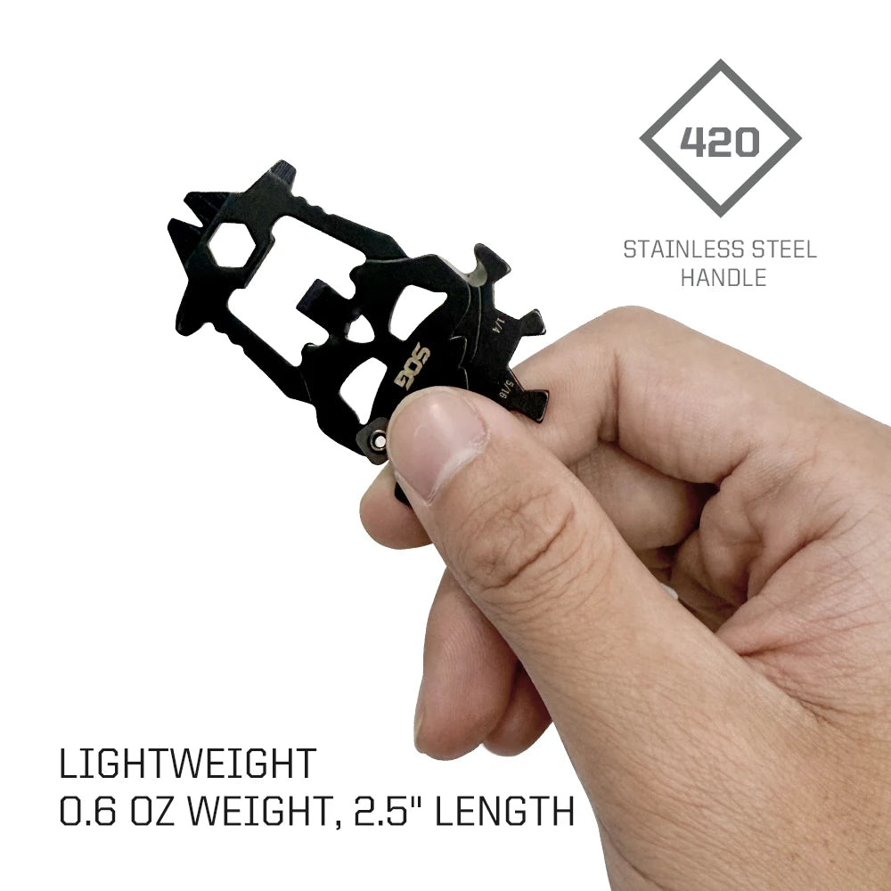 SOG MACV 12-in-1 Stainless Steel Keychain Multitool – 2-Pack