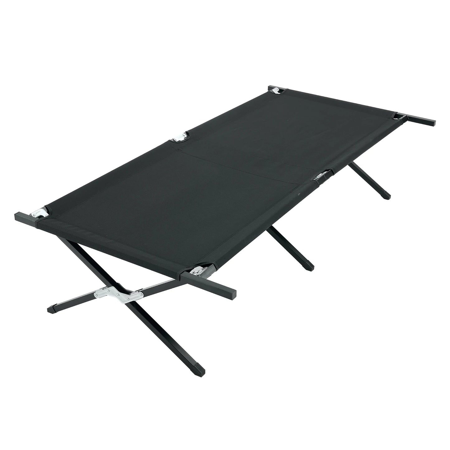 JHK Portable Folding Camping Marching Bed 300 LBS Capacity Collapsible Camping Cot