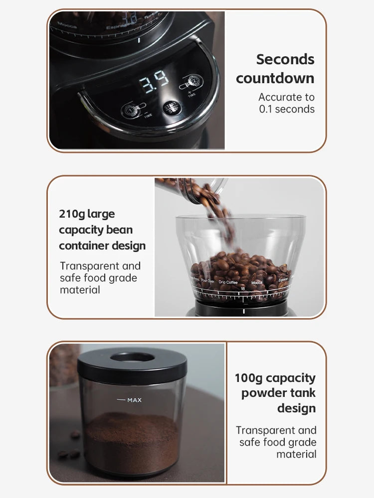 HiBREW G3A Electric Burr Coffee Grinder – 34 Grind Settings