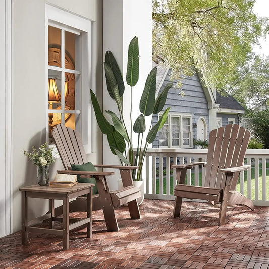 Oversized Poly Lumber Adirondack Chair Set of 2