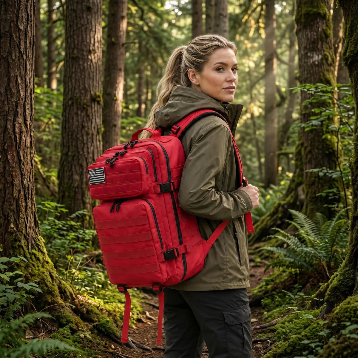45L Tactical Travel Backpack with Multi-Pocket Storage
