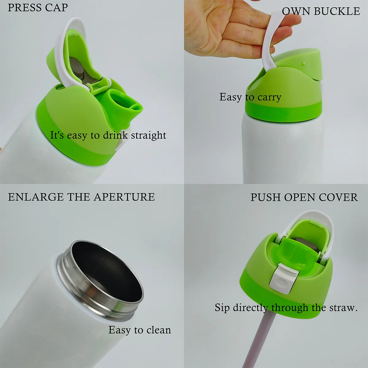 Nightlight Ghost 32oz Stainless Steel Insulated Water Bottle