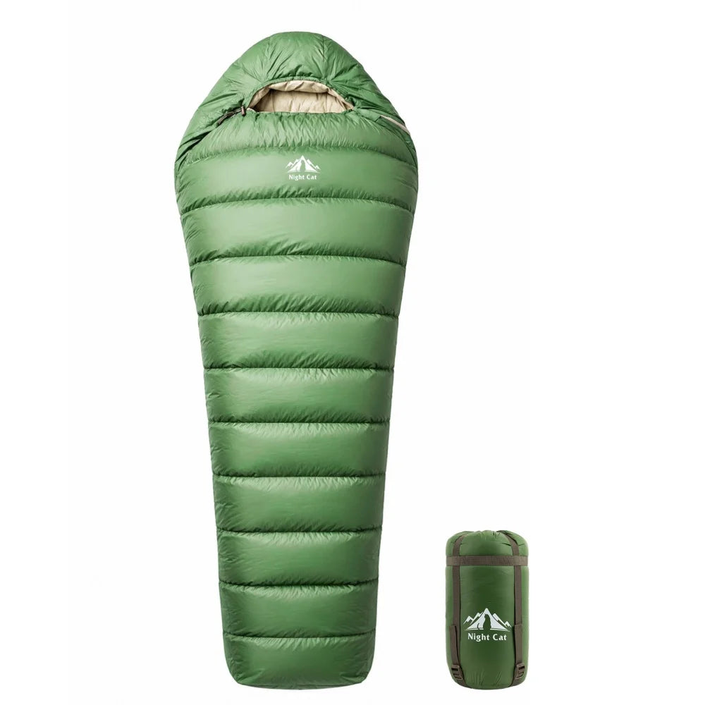 Night Cat 600FP Down Mummy Sleeping Bag – Lightweight Backpacking