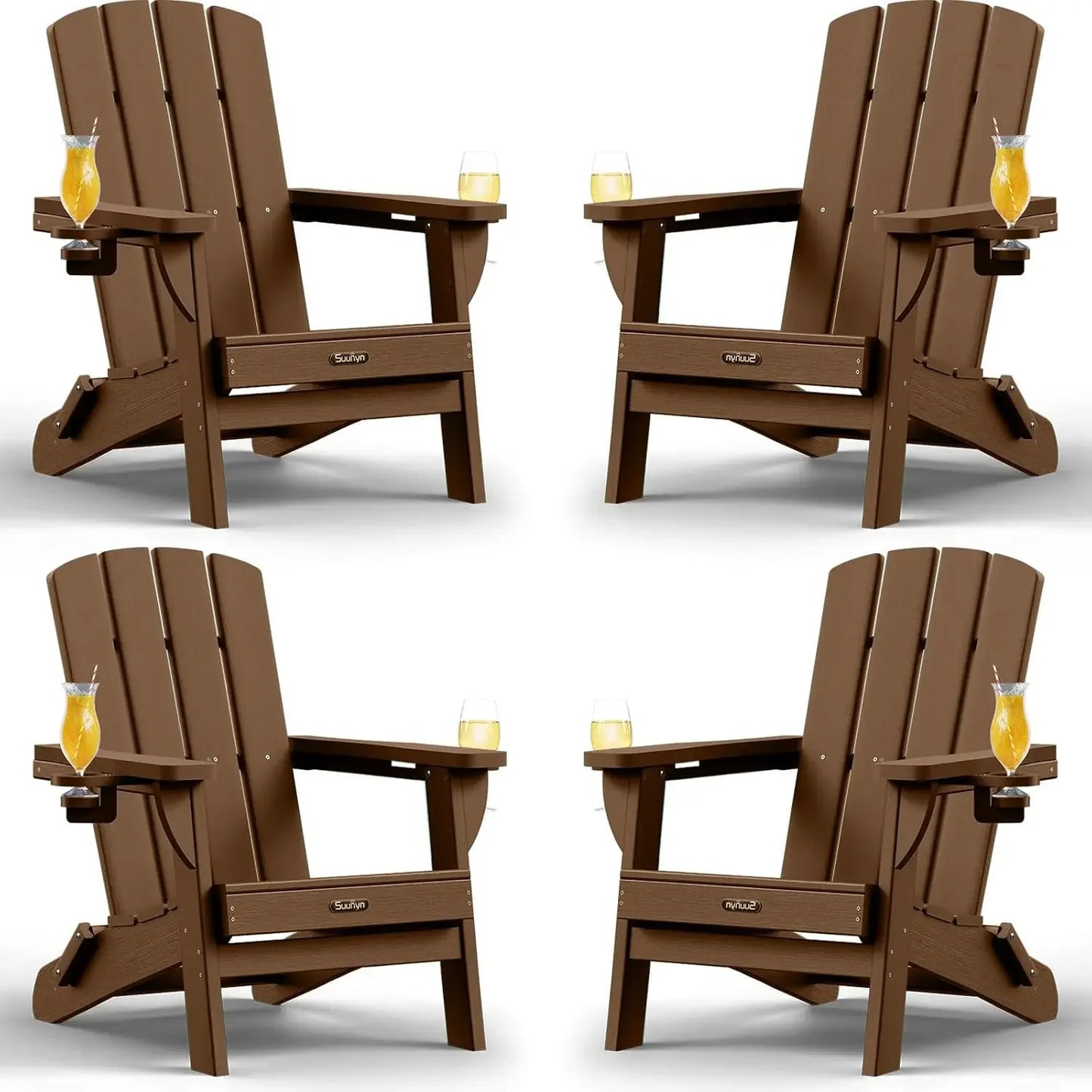Folding Adirondack Chair 4 Pack