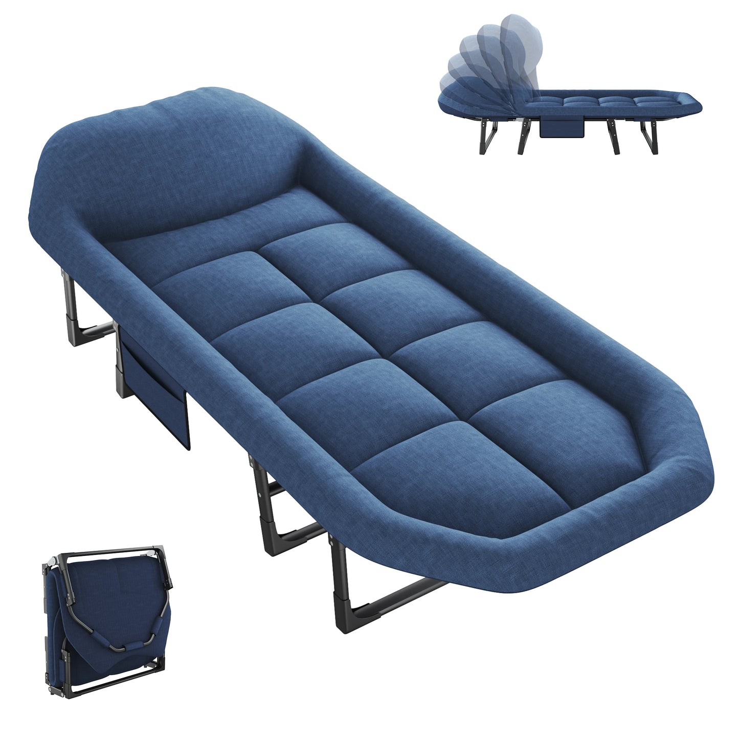 Lightweight Folding Camping Bed with Mattress