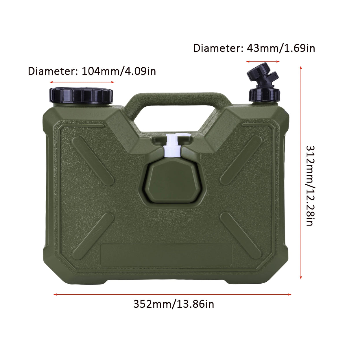 Portable Camping Water Jug with Spigot – 10L/20L Outdoor Water Container