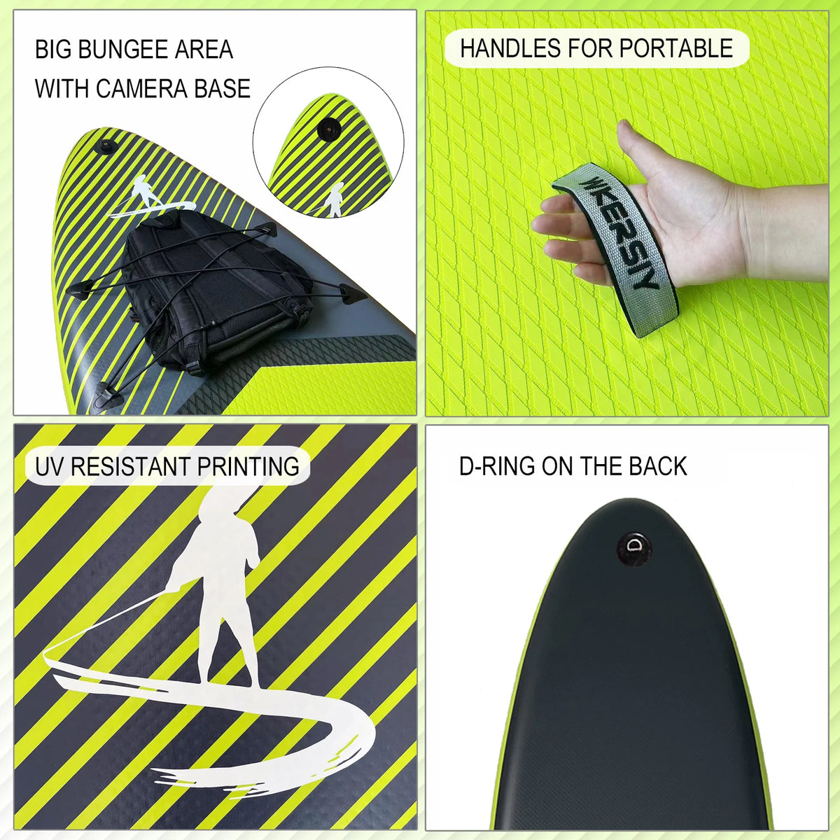 11FT Inflatable Stand-Up Paddle Board – 32" Wide, 4 Colors & Accessories