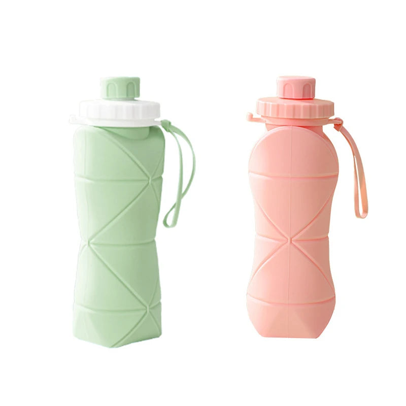 Outdoor Silicone Folding Water Bottle Portable