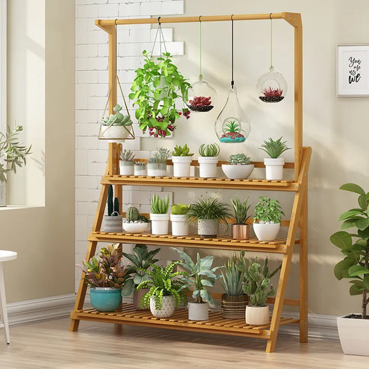 Bamboo Plant Stand